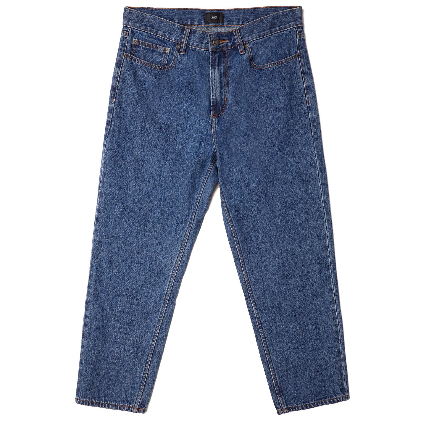 Pantaloni Uomo Bender 90's Denim Stone Washed Obey - Funbox Skate Shop