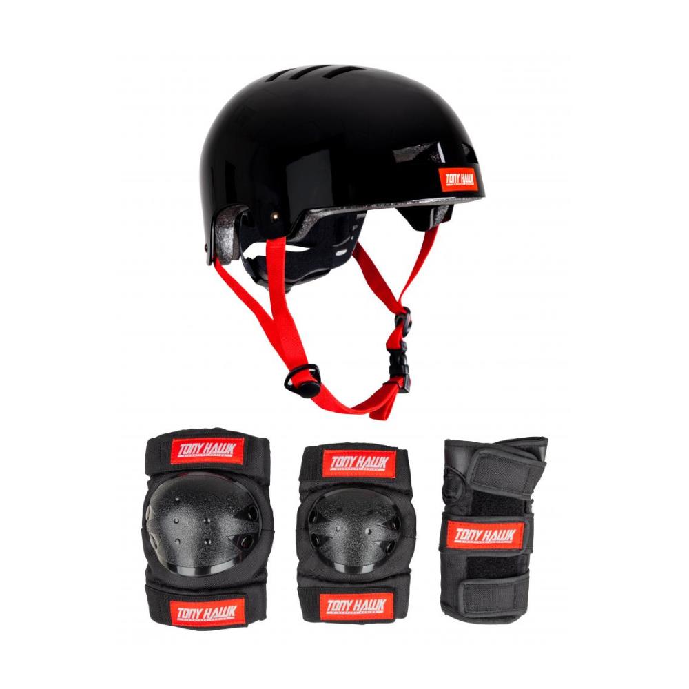 Helmet__Padset_4-8_Yrs_Black_Red_Tony_Hawk skateboard