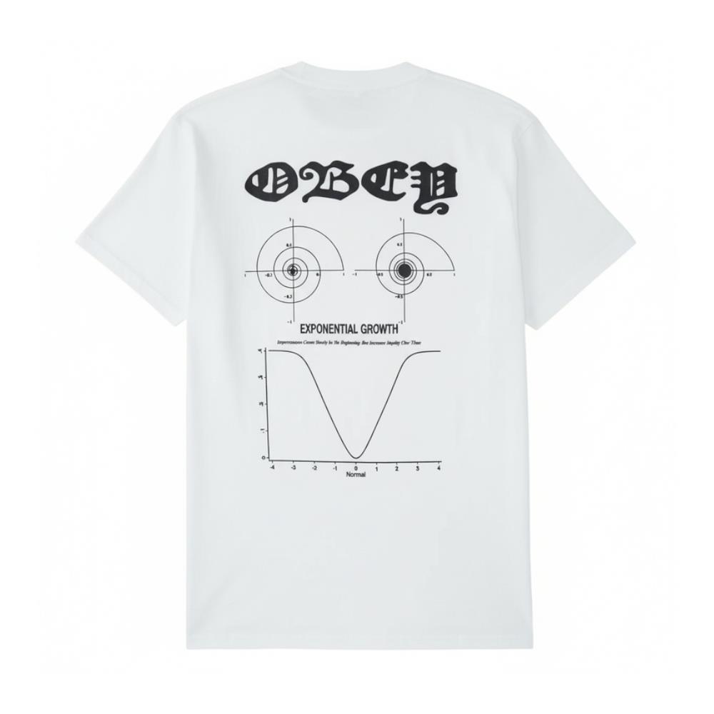 Exponential_Growth_White_Obey obey,tshirt