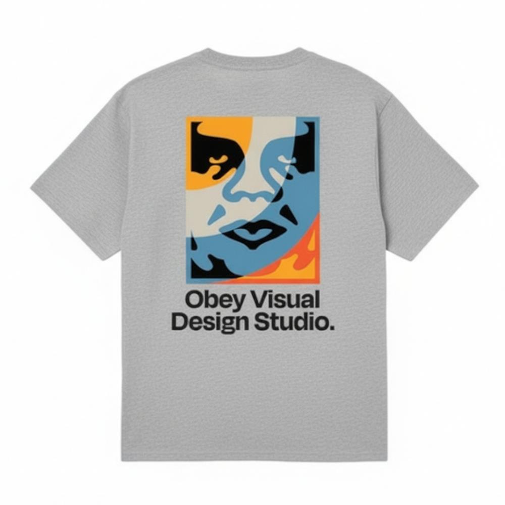 Visual_Design_Studio_Heather_Grey_Obey obey,tshirt