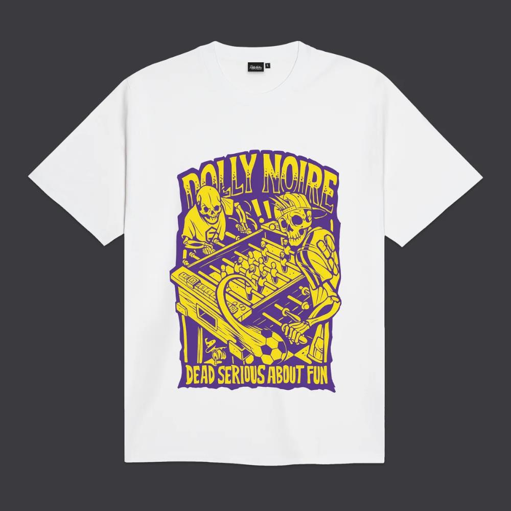 Biliardino_White_Dolly_Noire dollynoire,tshirt